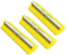 img 2 attached to 🧽 High-Quality Libman Nitty Gritty Roller Mop Refills - 3 Pack (Green & Yellow)