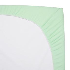 img 3 attached to 👶 American Baby Company 2-Pack Natural Cotton Value Jersey Knit Fitted Pack N Playard Sheet - Mint, Soft & Breathable - Gender Neutral