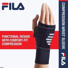 img 1 attached to 🔧 FILA Accessories Compression Wrist Sleeve: Optimize Support for Enhanced Performance