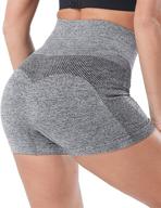 🩳 women's seamless high waisted workout shorts - chrleisure gym exercise compression yoga shorts logo