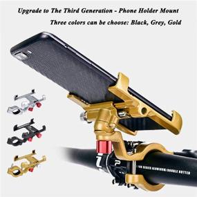 img 3 attached to Versatile Aluminum Alloy Bike Phone Mount with 360° Rotation for iPhone Xs Max X 8 7 Plus Samsung S9 S8 S7 - Ideal for Mountain Road Hybrid Bikes