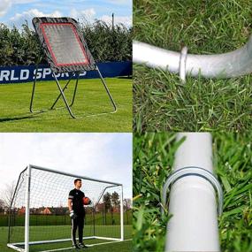 img 2 attached to 🤸 Uniprime Heavy Duty U Shaped Trampoline Stakes - Long Wind Ground Anchors for Trampolines, Soccer Goals, Camping Tents & Garden Decoration