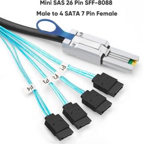 img 3 attached to 🔌 CableCreation SFF 8088 Female Controller Backplane: Enhancing Data Connectivity and Control