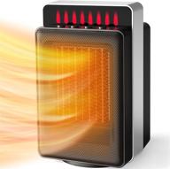 🔥 portable 1500w space heater with timer - ptc ceramic heater for indoor use - office and desk heating/fan mode logo