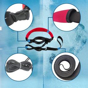 img 1 attached to 🏊 Enhance Your Swim Training with the QOGIR Swim Training Belts: Boost Performance with the 3M Swim Resistance Belt, Swim Exerciser Belt, and Swim Tether