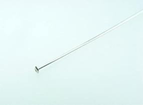 img 2 attached to High-Quality Sterling Silver Head Pins - 2 Inch Length, 24 Gauge Thickness - Pack of 50 Pieces