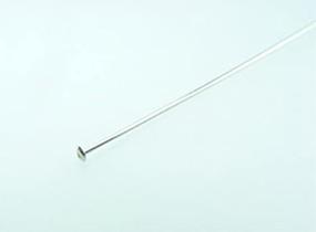 img 1 attached to High-Quality Sterling Silver Head Pins - 2 Inch Length, 24 Gauge Thickness - Pack of 50 Pieces