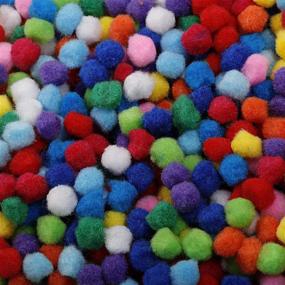 img 2 attached to 🎨 Incraftables 1500 Pcs Pom Poms with Googly Eyes - Best Colored Cotton 1 cm Puff Balls for DIY Crafts, Hats & Decorations - Multicolor Puffy Pompoms Gift Set for Kids & Adults