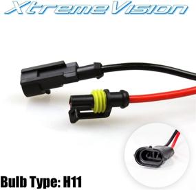 img 1 attached to 💡 H11 XtremeVision HID Xenon Replacement Bulbs - 5000K Bright White (1 Pair)