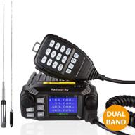 🚚 radioddity db25 pro dual band quad-standby mini mobile car truck radio: ultimate 25w transceiver + 50w high gain quad band antenna logo