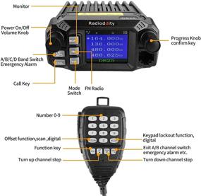 img 1 attached to 🚚 Радиоддити DB25 Pro Дуальная Полоса Четыре-Ожидание Мини Мобильная Автомобильно-Грузовая Рация: Ультракомпактный 25 Вт Трансивер + 50 Вт Высокоуровневая Квадрополосная Антенна