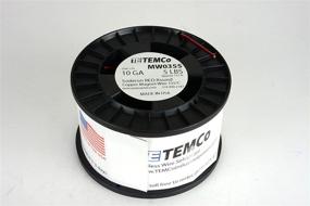 img 1 attached to 🧲 TEMCo 10 AWG Copper Magnet Wire - 5 Lb, 157 Ft, 155°C Magnetic Coil in Red Color