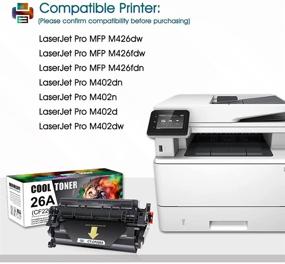 img 3 attached to 🖨️ Cool Toner HP 26A CF226A 26X CF226X Compatible Toner Cartridge Replacement for LaserJet Pro MFP M426fdw M402n M402dn M402dw M426fdn M426dw M402 M402d 402n M426 Printer Toner Ink, Black (4-Pack)