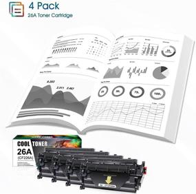 img 1 attached to 🖨️ Cool Toner HP 26A CF226A 26X CF226X Compatible Toner Cartridge Replacement for LaserJet Pro MFP M426fdw M402n M402dn M402dw M426fdn M426dw M402 M402d 402n M426 Printer Toner Ink, Black (4-Pack)