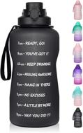 🌡️ track your water intake with a 1 gallon bottle featuring time marker logo