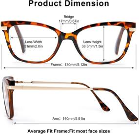 img 2 attached to 👓 Stylish Madison Avenue 2 Pack Cateye Reading Glasses: Elegant Fashion Readers with Spring Hinge for Women