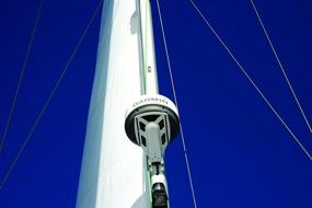 img 1 attached to 🌊 Enhanced Radar Mast Platform for Raymarine 2kW & Garmin GMR18