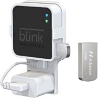 📸 флеш-накопитель usb 256 гб с креплением для блока синхронизации blink sync module 2 - сэкономьте место и удобное крепление для системы видеонаблюдения blink для камеры наружного/внутреннего наблюдения, беспроводная установка логотип