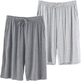 img 4 attached to SHENGDA Pajama Shorts Breathable Pockets Men's Clothing in Sleep & Lounge