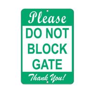 please block thank parking aluminum logo