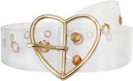 heart buckle clear fashion silver logo