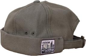 img 4 attached to 🧢 4UFiT Unisex Brimless Docker Leon Hat with Rolled Cuff Harbour: No Visor Skull Docker Beanie Cap for Men & Women