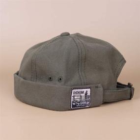 img 3 attached to 🧢 4UFiT Unisex Brimless Docker Leon Hat with Rolled Cuff Harbour: No Visor Skull Docker Beanie Cap for Men & Women