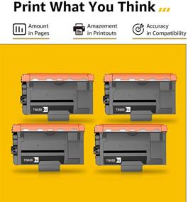 img 2 attached to CMYBabee TN850 TN820 Compatible Toner Cartridge Replacement for Brother Printer - Fits HL-L5000D HL-L6250DW HL-L6400DW MFC-L6750DW DCP-L5600DN MFC-L6800DW - 4 Pack, Black