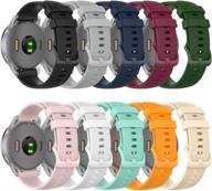 📱 qghxo garmin vivoactive 4s band - soft silicone replacement watch band логотип