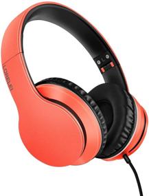 img 4 attached to 🎧 Наушники Lorelei X6 Over-Ear: Легкие, складные и портативные с микрофоном - Витальный Оранжевый