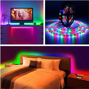img 3 attached to 🔋 Battery Operated LED Strip Lights - 9.8ft Waterproof Rope Lights with Remote Timer Dimmable | Indoor Outdoor TV Table Bedroom Boat Kitchen Christmas | Multi-Colored | 90 LEDs