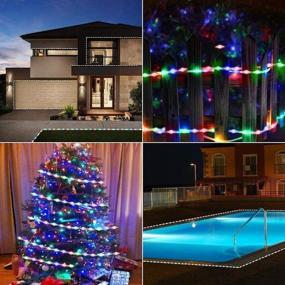 img 2 attached to 🔋 Battery Operated LED Strip Lights - 9.8ft Waterproof Rope Lights with Remote Timer Dimmable | Indoor Outdoor TV Table Bedroom Boat Kitchen Christmas | Multi-Colored | 90 LEDs