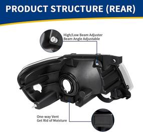 img 2 attached to 🚘 Высококачественный фарный модуль AUTOSAVER88 для Ford Explorer и Sport Trac 2006-2010 | Хромированная обивка и янтарное отражательное стекло | Легкая установка