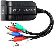 высококачественный мужской ypbpr к женскому hdmi конвертеру - поддерживает видео 1080p 60гц и аудио для ноутбука, dvd, xbox, ps4, nintendo, hdtv, монитора и проектора - компонентный адаптер hdmi - 5rca rgb ypbpr к hdmi конвертеру. логотип