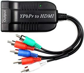 img 4 attached to Высококачественный мужской YPbPr к женскому HDMI конвертеру - Поддерживает видео 1080P 60Гц и аудио для ноутбука, DVD, Xbox, PS4, Nintendo, HDTV, монитора и проектора - Компонентный адаптер HDMI - 5RCA RGB YPbPr к HDMI конвертеру.