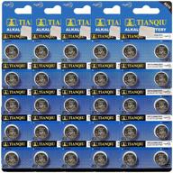 🔋 tianqiu 50 pack lr44 ag13 sr44w battery: powerful alkaline watch batteries logo