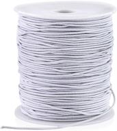 🧵 vgoodall 100 yards white elastic cord for bracelets, necklace, jewelry making and crafts, stretchy string 1mm logo