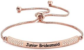 img 4 attached to Zuo Bao Bridesmaid Bridesmaids Bracelet RG
