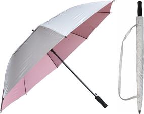 img 4 attached to 🌂 Windproof Shoulder Umbrellas with Contrast Blocking Umbrella Technology