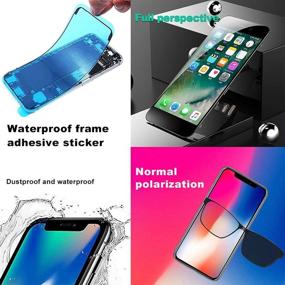 img 1 attached to 📱 Комплект для замены LCD-экрана iPhone XR EFAITHFIX: Сборка рамы дисплея 6,1 дюйма с 3D-сенсорным дигитайзером и инструментами для ремонта + водонепроницаемое клейкое закаленное стекло - совместимо с моделями A1984/A2105/A2106/A2108.