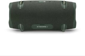 img 2 attached to 🔊 JBL Xtreme 2 Портативная водонепроницаемая колонка с Bluetooth в комплекте с жестким кейсом для хранения. Улучшенное звуковое воспроизведение в зеленом цвете.