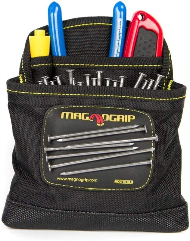 MagnoGrip Magnetic Wristband and Magnetic Clip-On Pouch Set (2-Pack)