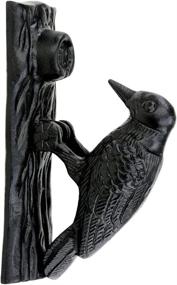 img 4 attached to Renovator's Supply Door Knocker: Black Cast Iron Woodpecker Design, Rustproof, 6.5 Inch High - Enhanced Entryway Statement Piece