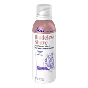 img 4 attached to 🪒 Nair Hair Remover Bladeless Shave Whipped Crème with Lavender Oil, 5oz: An effective solution for smooth, hair-free skin