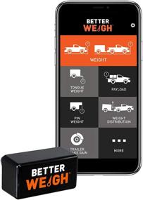 img 4 attached to 📊 CURT 51701 BetterWeigh Mobile Towing Scale with TowSense Technology (OBD2) for Apple & Android Smartphones - Tongue Weight, GCW, Weight Distribution | Black Plastic