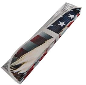 img 1 attached to BDK AS-764 USA Patriotic American Eagle Flag Front Windshield Sunshade