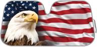 bdk as-764 usa patriotic american eagle flag переднее лобовое стекло солнцезащитный козырек логотип