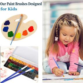 img 2 attached to Vibrant Creations: 24-Piece Paint Brush Set for Kids' Artistic Adventures