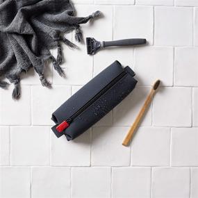 img 2 attached to 🧳 Tooletries Koby Mini Dopp Kit: Silicone Toiletry Organizer with Heavy-Duty Zipper, Leak Resistance, and Easy Cleaning - Charcoal