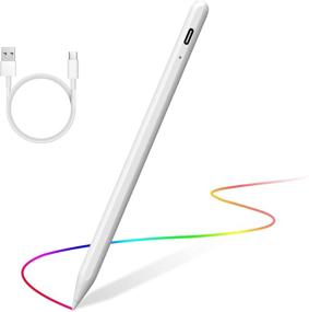 img 4 attached to 🖊️ Premium Stylus Pen for iPad: Palm Rejection, Active Pencil Compatible with 2018-2020 Apple iPad Pro, iPad Air, iPad 6/7/8th Gen, iPad Mini 5th Gen - Precise Writing and Drawing Experience